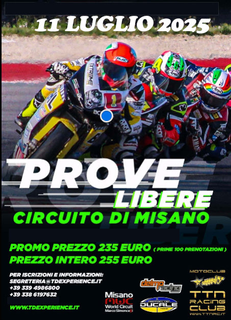 6 TURNI DI PROVE LIBERE MISANO DIVISI PER CATEGORIE